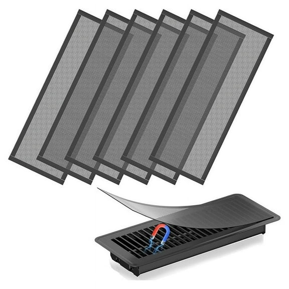 Floor Vent Covers,4x12In Magnetic Vent Covers Mesh Screen Air Vent Filter,Floor Register Vent Covers for Home Floor,D PVC