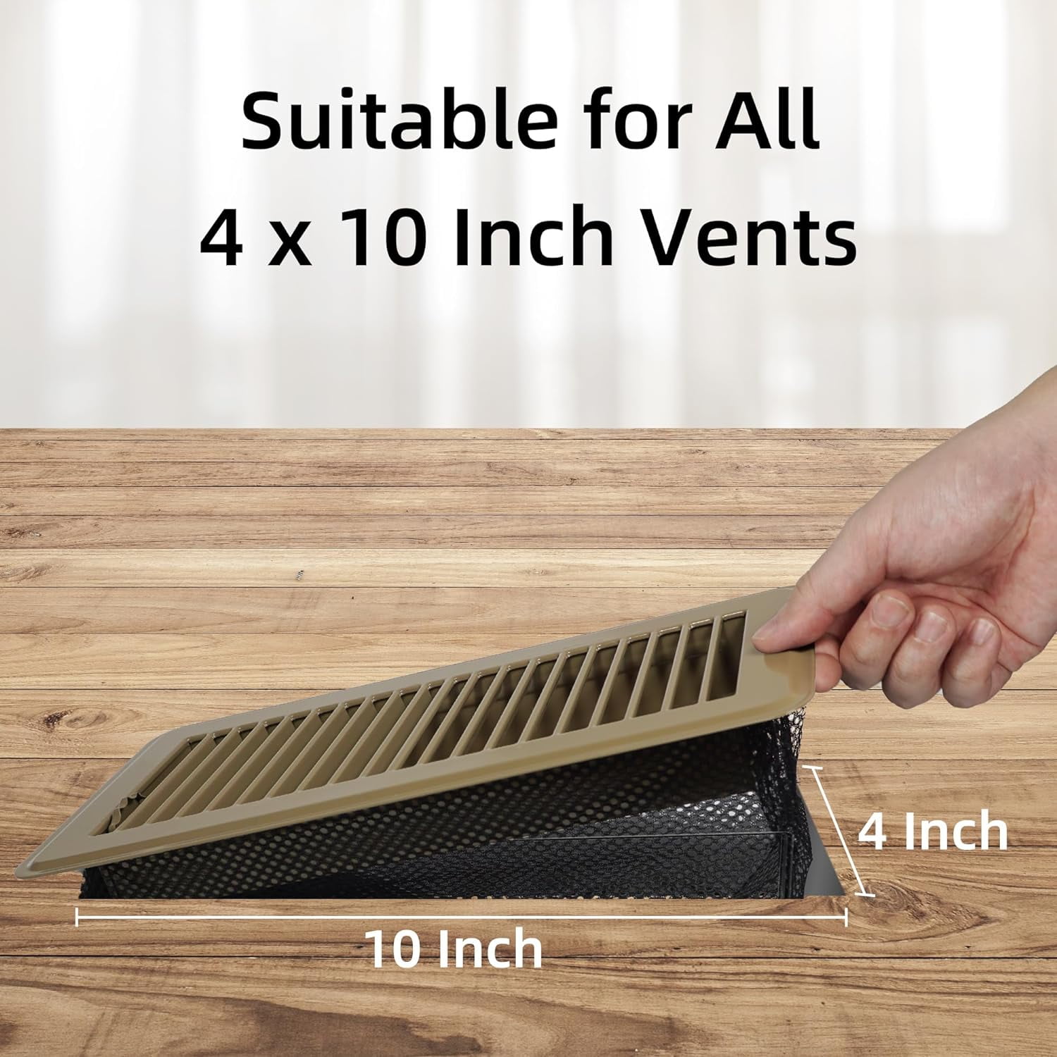 Floor Vent Screen Net for 4x10'' Floor Register, Vent Filter Mesh for ...