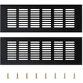 thumbnail image 1 of Floor Vents - Heavy Duty Walkable floor register - Premium Finish - Easy adjust air supply lever (Black), 1 of 8