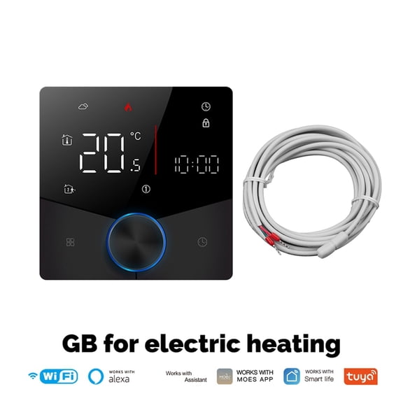 Floor Warm Heating Thermostat Temperature Controller WiFi Tuya GB for Electric Heating Thermostat Energy Saving Switch A