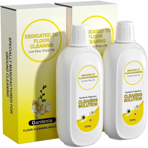 Floor cleaning solution compatible, deep cleans various hard floors, suitable for all robot vacuums with mopping function and cordless wet/dry vacuum mops (Gardenia 2-pack)