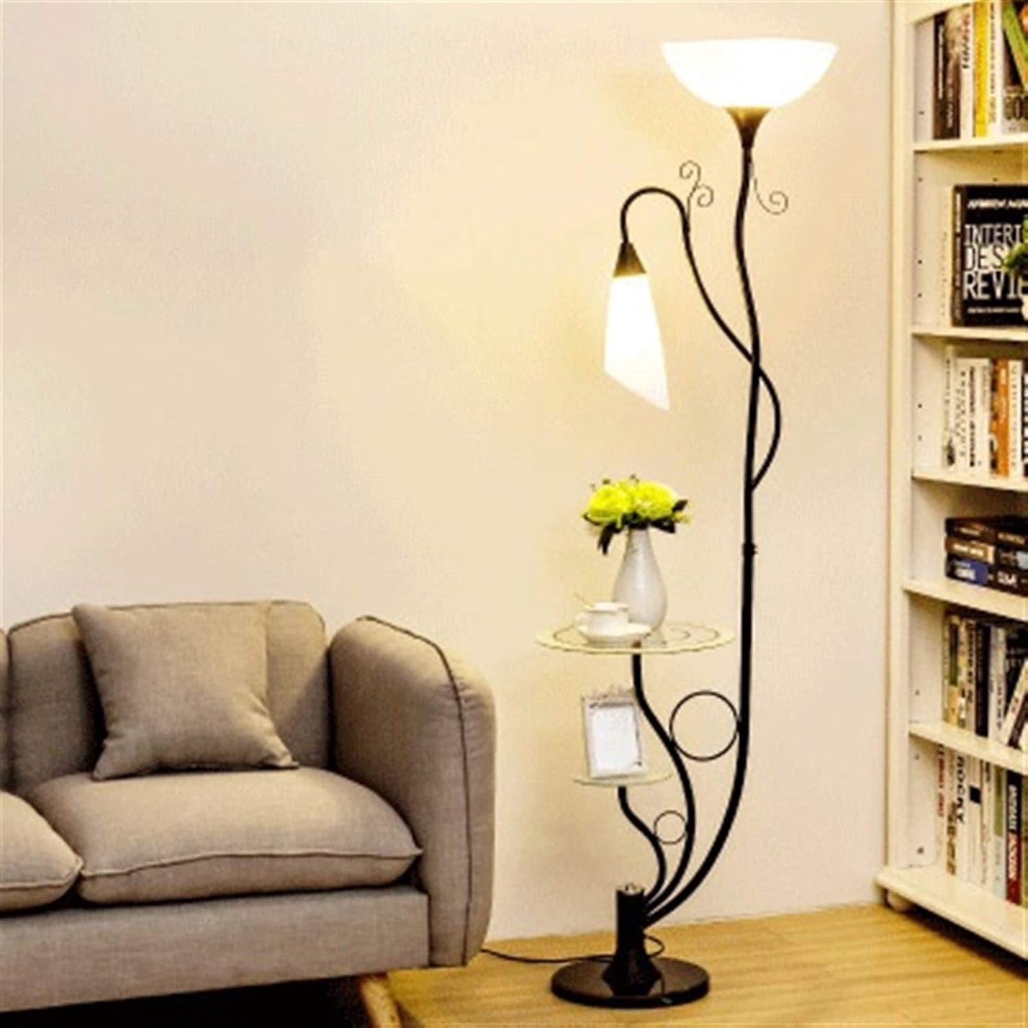 Floor lamp Desk Modern Bedroom Floor Light Living Room Standing Lamp ...