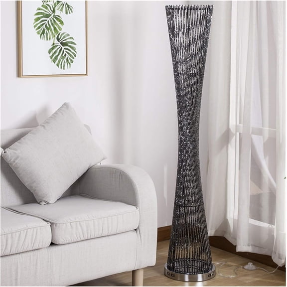 Floor lamp Modern Led Standing Lamp Aluminum Tower Floor Lamp for Living Room Light Stand Foyer Home Decorative Floor Lights AC90-26V Lamps Floor lamp