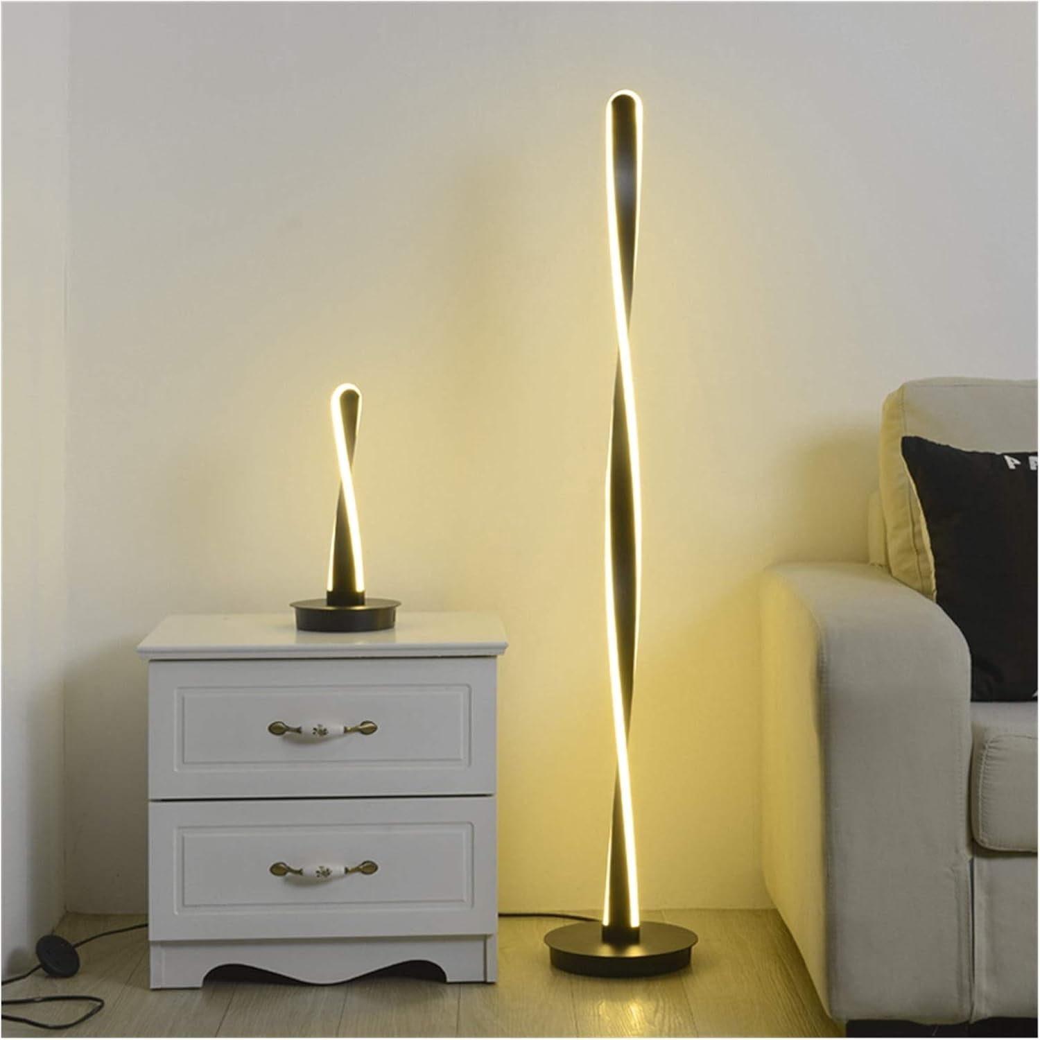 Floor lamp Modern Remote Dimming Floor Lamp for Living Room Bedroom ...