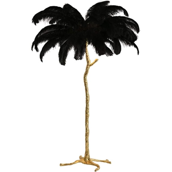 Floor lamp Nordic Feather LED Floor Lights Living Room Floor Lamp Stand Bedroom Modern Interior Lighting Decor Foyer Standing Lamps Floor lamp