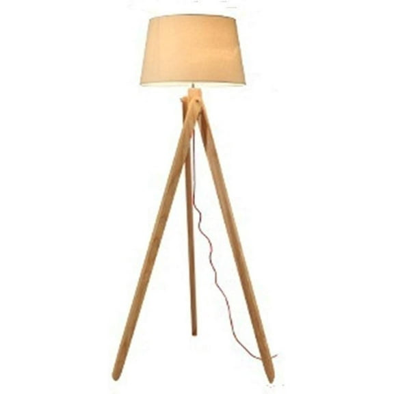 Floor lamp Nordic Gold Silver Wooden Studio Retro Tripod Creative Stage Floor Light Living Room Searchlight Stainless Steel Floor Lamp Floor lamp