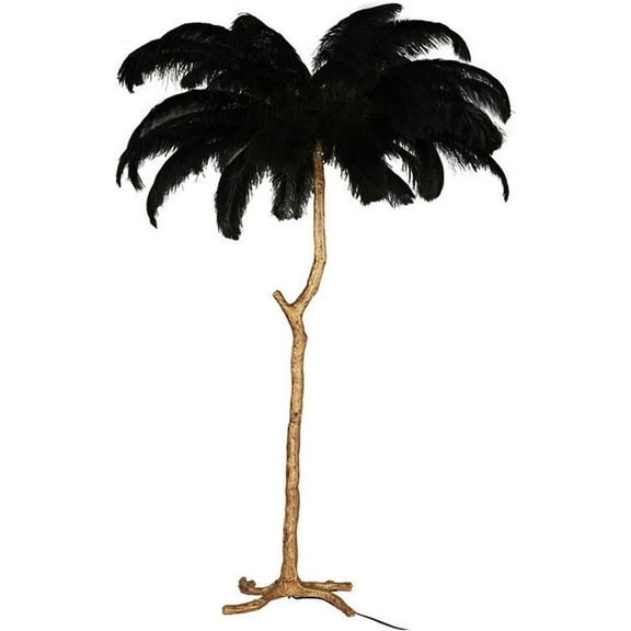 Floor lamp Nordic Ostrich Feather Floor Lamp Living Room Decorative Table Lamp LED Bedside Lamp Creative Resin Lighting Floor lamp