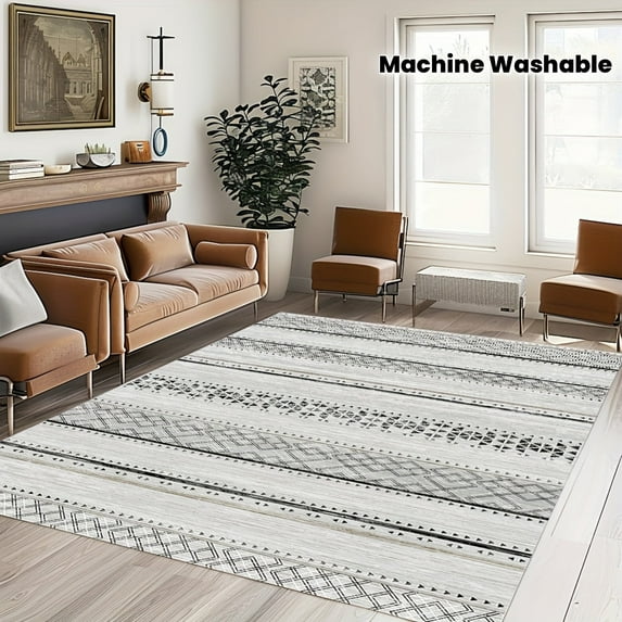 Floor mat, vintage Bosia style floor mat, carpet for bedroom, dining room, living room office decoration