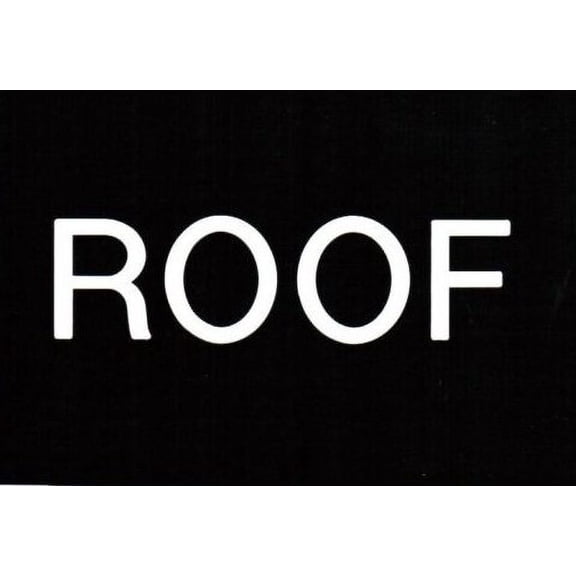 Floor number Roof sign Engraved Plastic