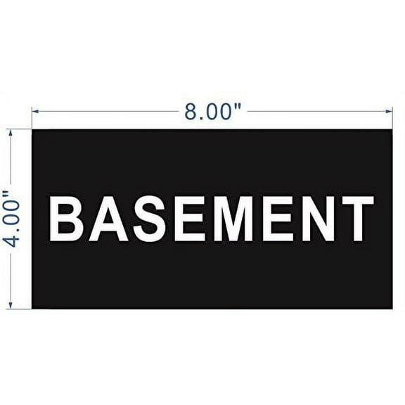 Floor number Sign -Basement sign Engraved Plastic