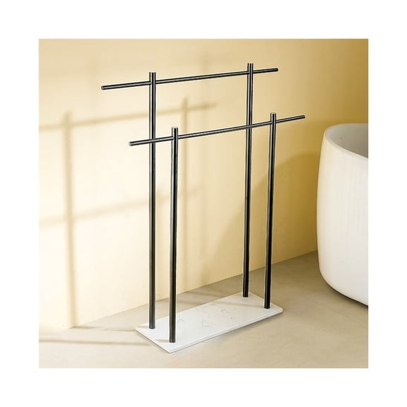 Floor-standing Marble Towel Rack Hotel Bathroom Vertical Storage Rack Toilet Towel Bar
