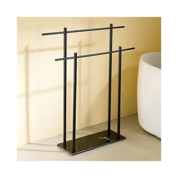 Floor-standing Marble Towel Rack Hotel Bathroom Vertical Storage Rack Toilet Towel Bar