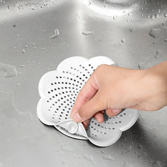 Floor stream Cover, thread Catcher for Shower stream with Strong Suction, Soft Silicone Bathroom Sink Strainer against Clog stream Protector for Kitchen and Laundry Room