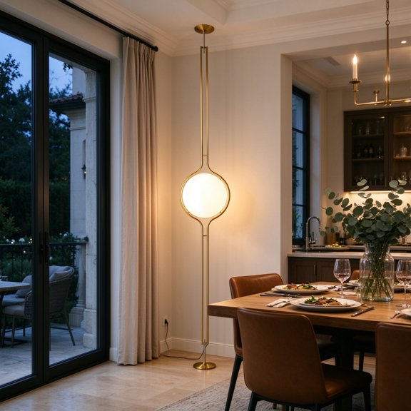 Floor to Ceiling Lamp,Adjustable Height,UL Certified Standing Lamp with Bulbs