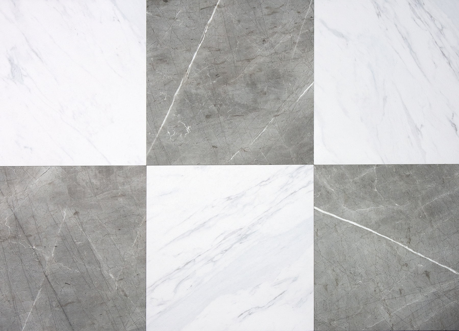 FloorPops 12-in by 12-in Grey & White Marble Bonneville Peel & Stick Floor Tiles