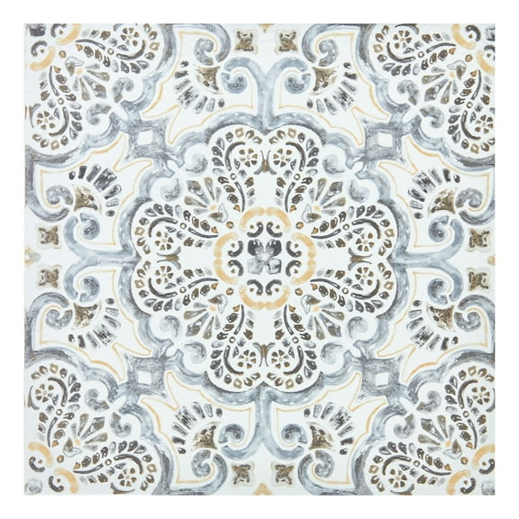 FloorPops! Antico 12 in. x 12 in. Peel and Stick Virgin Vinyl Floor Tiles (10-Pack) Flooring Materials