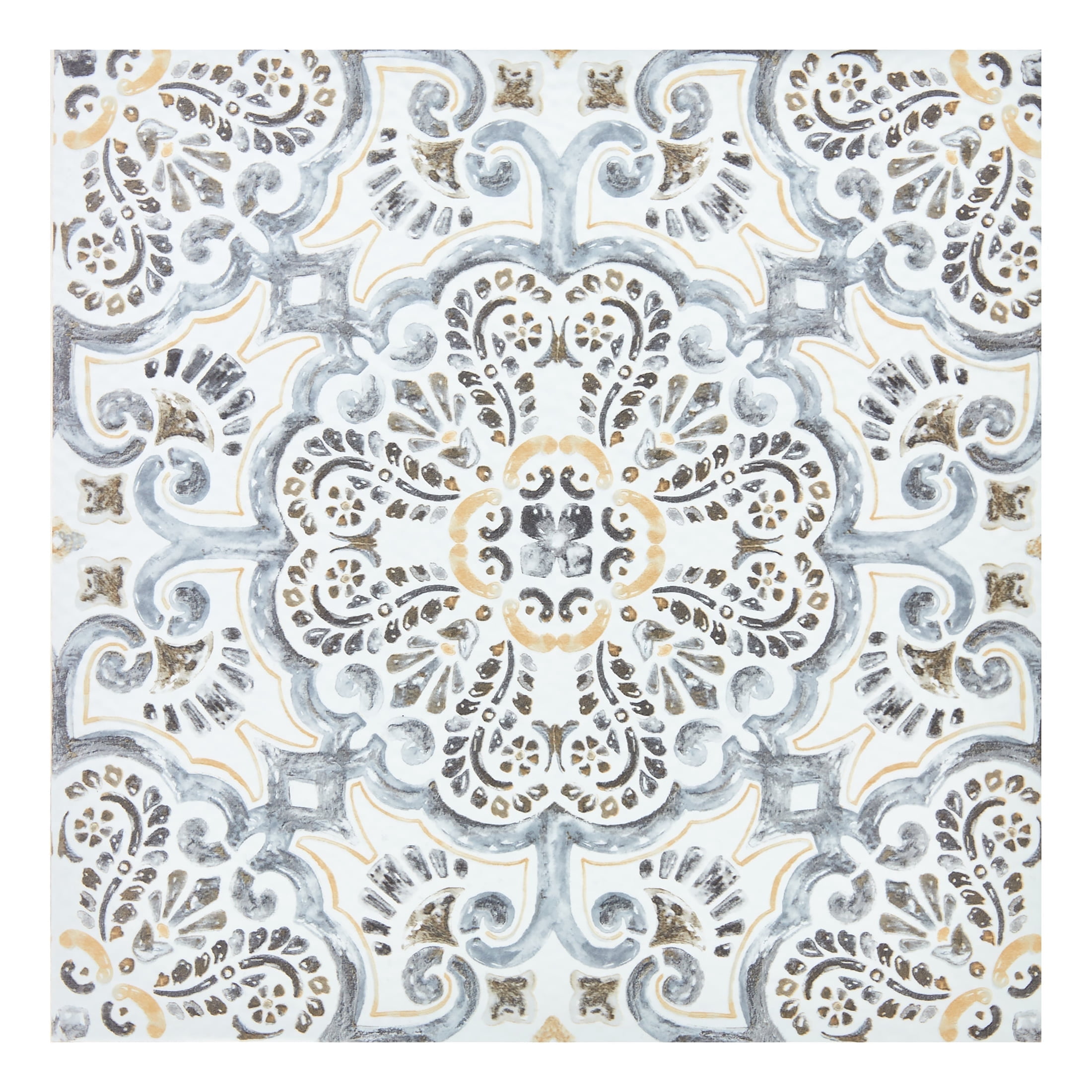 FloorPops! Antico 12 in. x 12 in. Peel and Stick Virgin Vinyl Floor Tiles (10-Pack) Flooring Materials