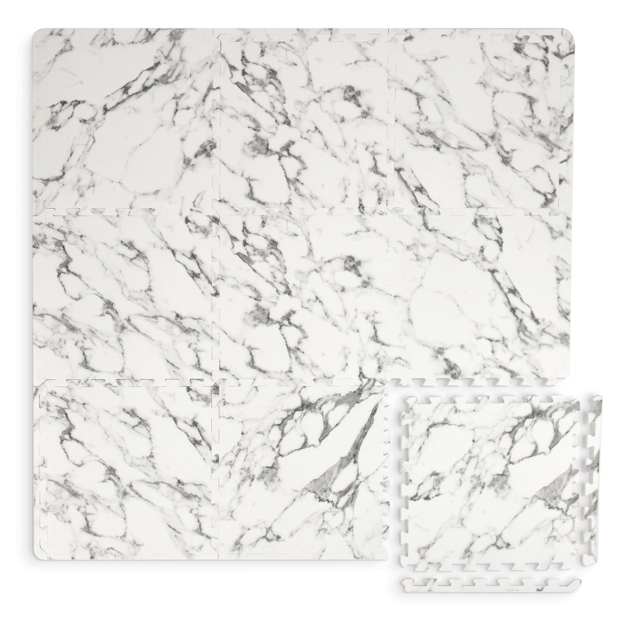 FLOORPOPS! FloorPops Athena Marble Interlocking Floor Tiles 9 Tiles/9 sq. ft.