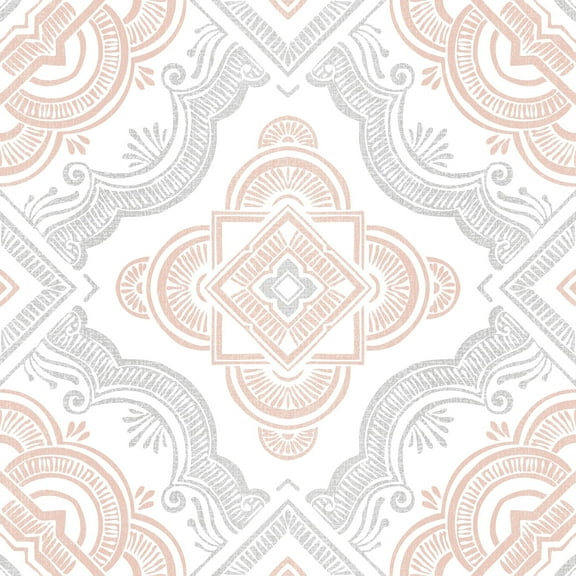 FloorPops! Cecilia White 12-in x 12-in Peel & Stick Vinyl Floor Tiles 10 Tiles/10 Sq.ft