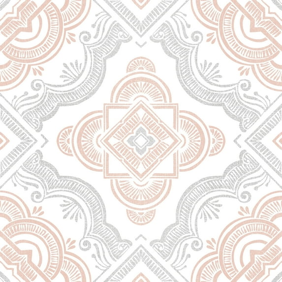 FloorPops! Cecilia White 12-in x 12-in Peel & Stick Vinyl Floor Tiles 10 Tiles/10 Sq.ft