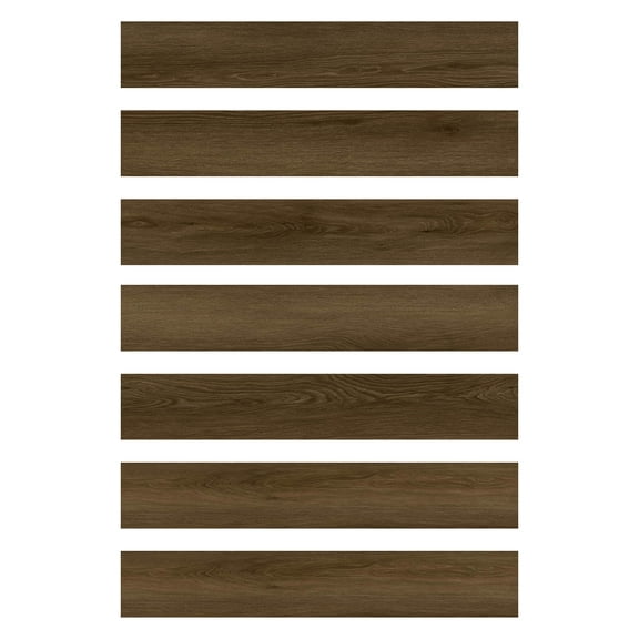 FloorPops Dark Oak Peel and Stick Wood Floor Planks