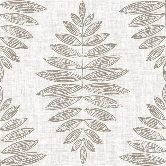 FloorPops FP3298 Foliage Peel & Stick Floor Tiles, Neutrals