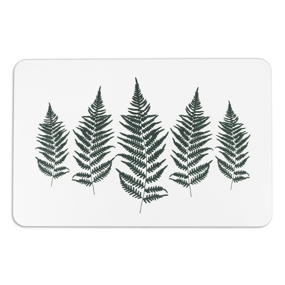 FloorPops Fern Leaf Stone Non Slip Bath Mat