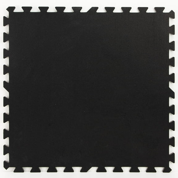 FloorPops Obsidian Rubber Interlocking Tiles