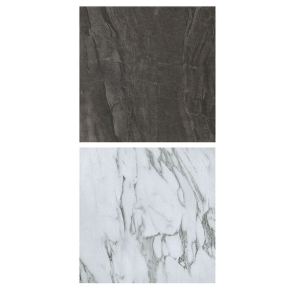 FloorPops Opaline Raven Peel & Stick Floor Tile Bundle