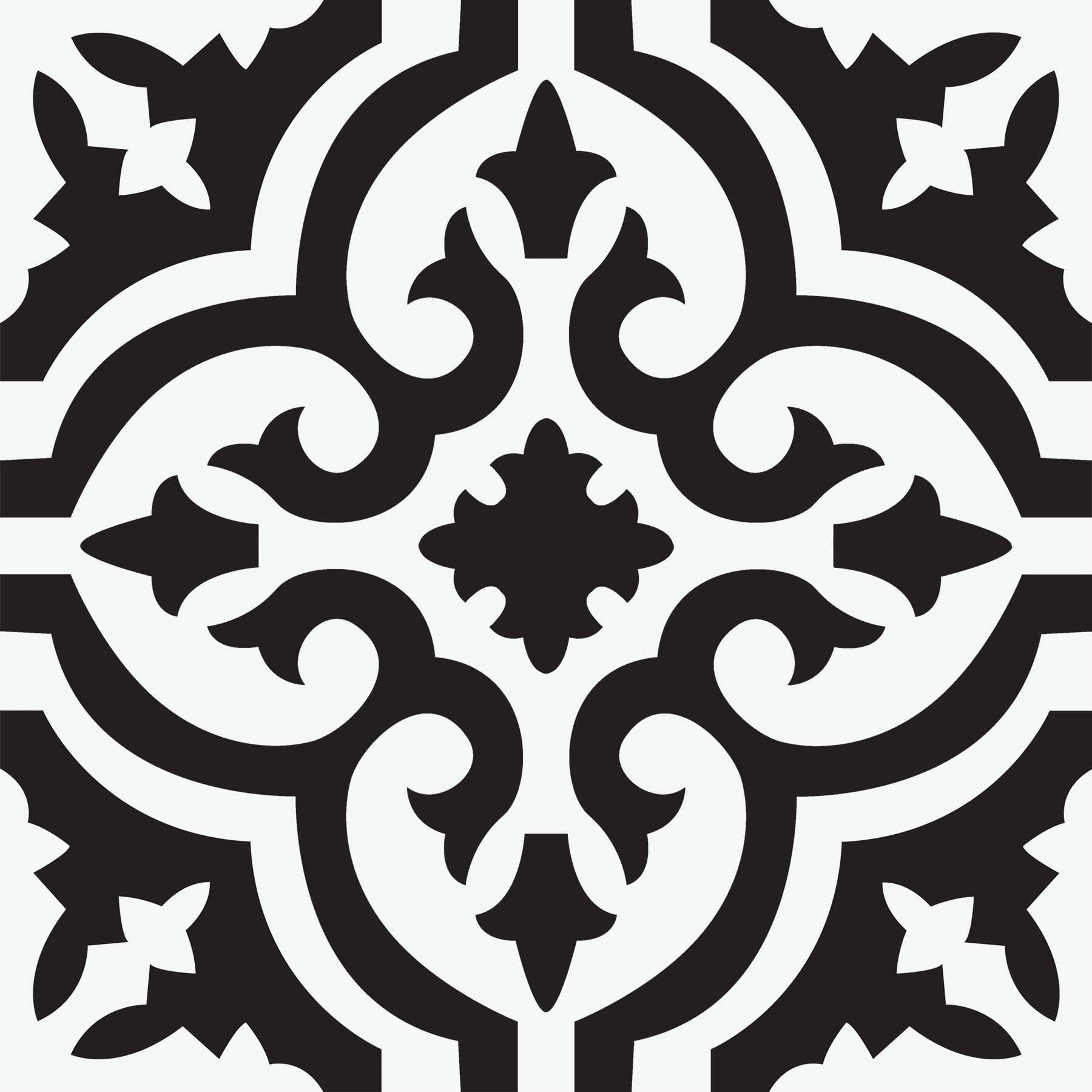 FloorPops! Parma Black 12-in x 12-in Peel & Stick Vinyl Floor Tiles 10 Tiles/10 sq.ft