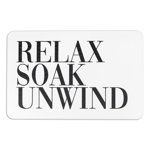 FloorPops Relax Soak Unwind Non Slip Bath Mat