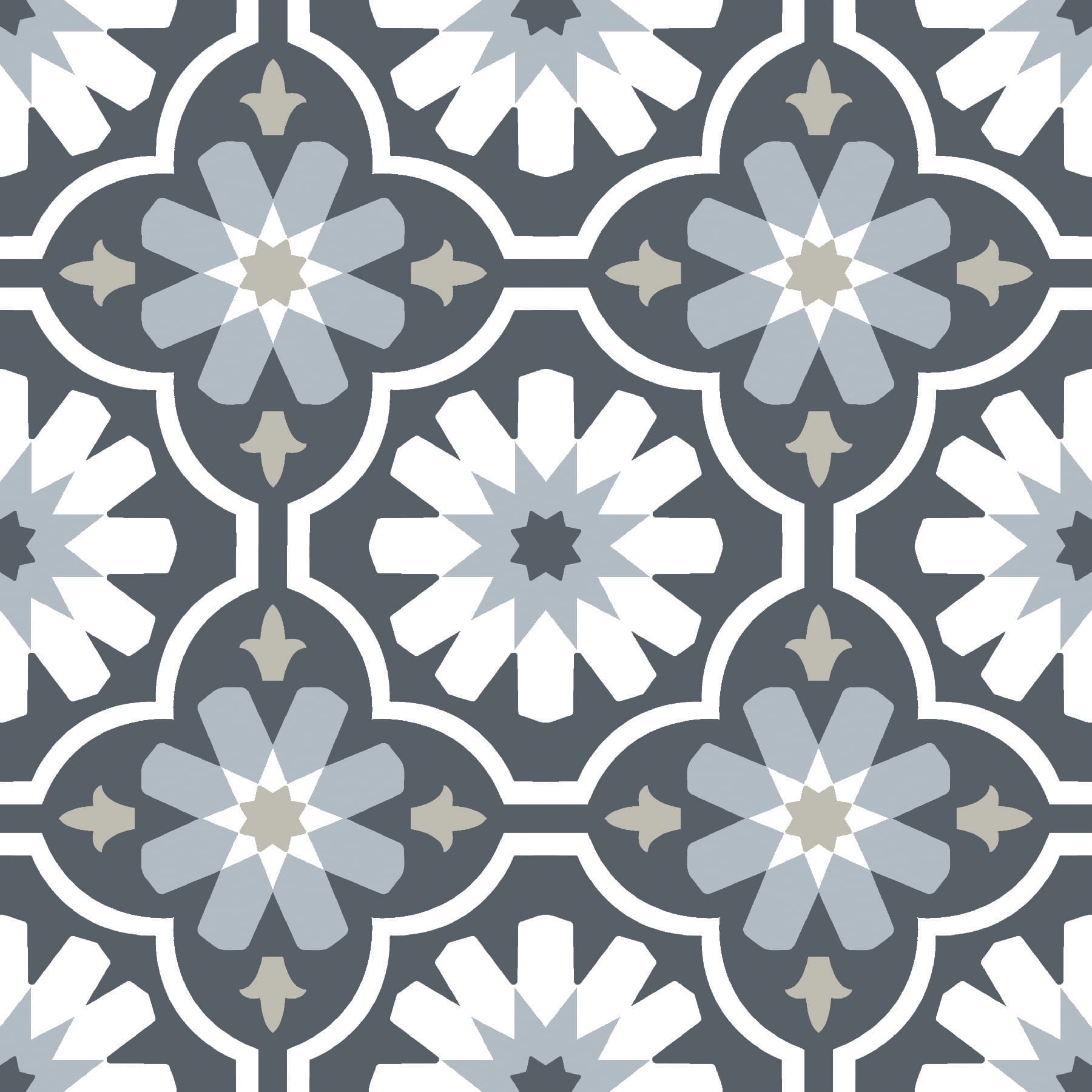 FloorPops Sevilla 12 in. x 12 in. Peel and Stick Virgin Vinyl Floor Tiles (10-Pack)