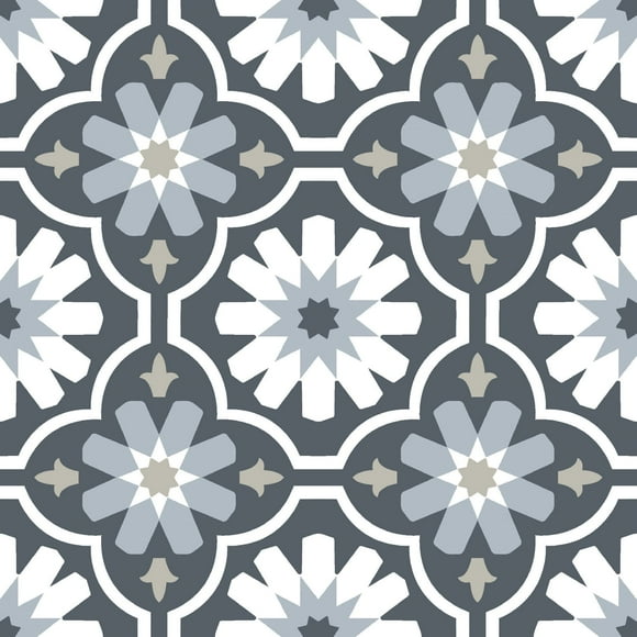 FloorPops Sevilla 12 in. x 12 in. Peel and Stick Virgin Vinyl Floor Tiles (10-Pack)