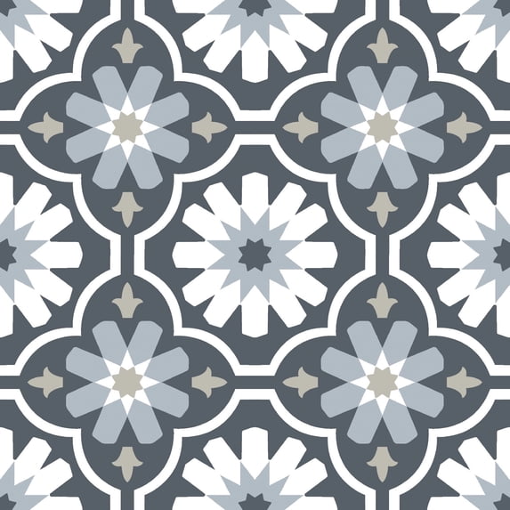 FloorPops Sevilla 12 in. x 12 in. Peel and Stick Virgin Vinyl Floor Tiles (10-Pack)