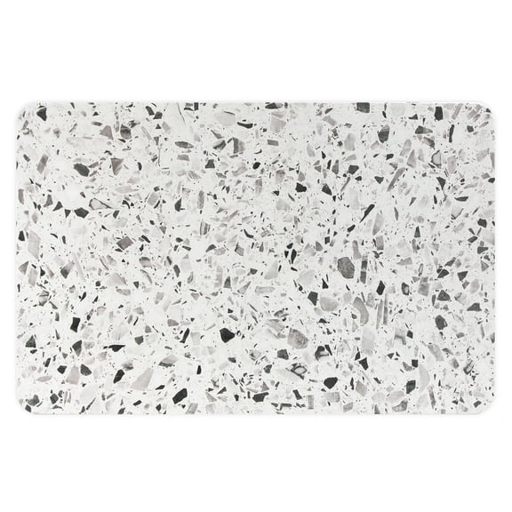 FloorPops Terrazzo Grey Stone Quick Drying Mat