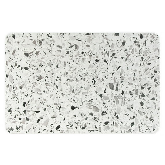 FloorPops Terrazzo Grey Stone Quick Drying Mat