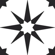 FloorPops Virgin Vinyl Black FP2948 Altair Peel & Stick Floor Tiles