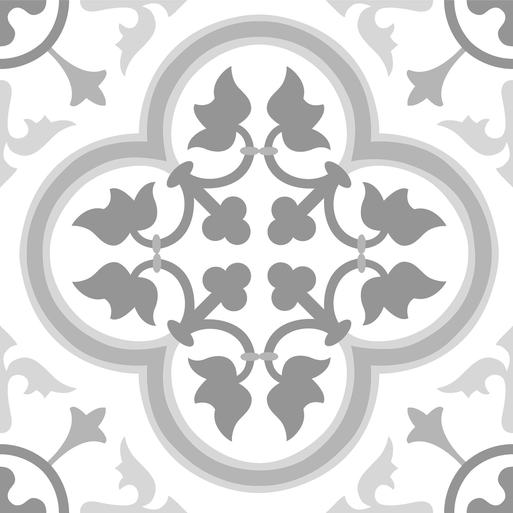 FloorPops Virgin Vinyl Grey FP2953 Remy Peel & Stick Floor Tiles
