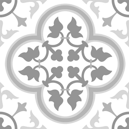 FloorPops Virgin Vinyl Grey FP2953 Remy Peel & Stick Floor Tiles