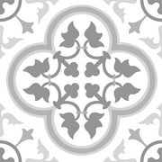 FloorPops Virgin Vinyl Grey FP2953 Remy Peel & Stick Floor Tiles