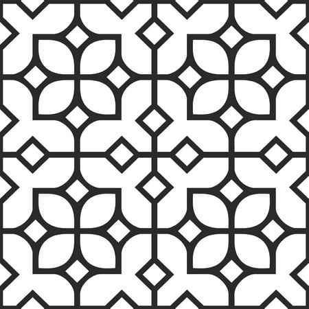 FloorPops! Virgin Vinyl Multicolor FP3297 Abbey Peel & Stick Floor Tiles, 10 count of 12" x 12" each