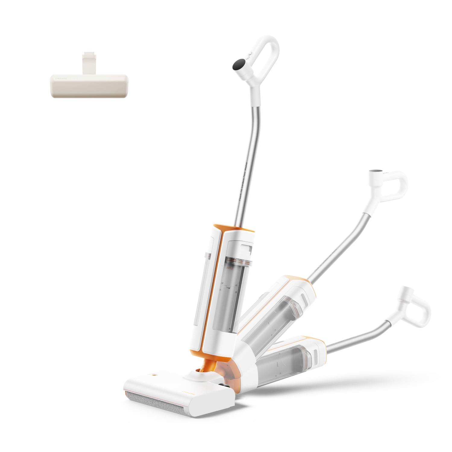 Dreame FloorX 110 Cordless Wet Dry Floor Washer for Tile, Marble, Wood & Laminate, Self-Cleaning Brush, Dual-Tank, 165° Lie-Flat, 45 Min, HMP16B
