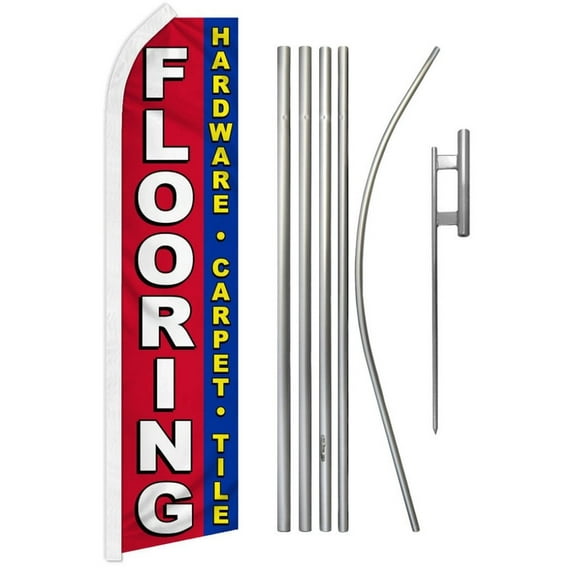 Flooring Super Flag & Pole Kit
