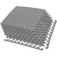 thumbnail image 1 of FlooringInc 1/2" Thick Exercise Tiles 2ft x 2ft Portable Interlocking Foam Tile Mats, 6 Tiles, Graphite, 1 of 5