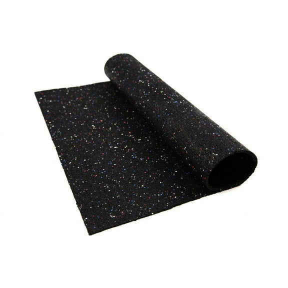 FlooringInc 1/4" Thick Tough Gym Floor & Equipment Mats, 4'x10', Confetti