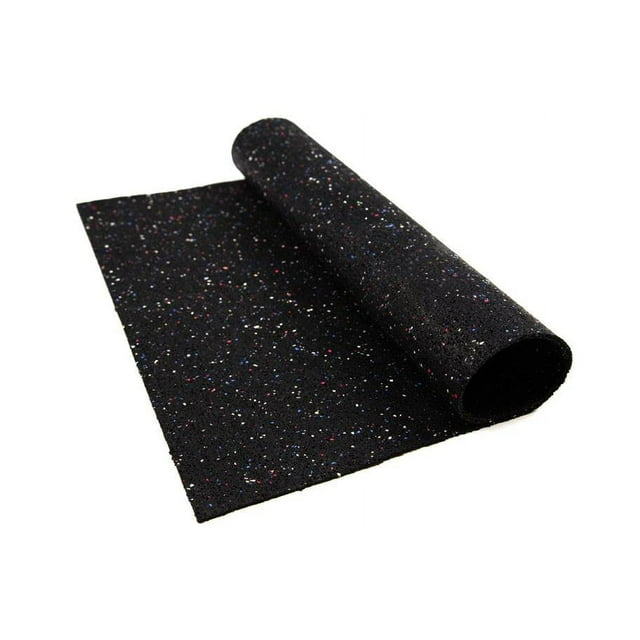 FlooringInc 1/4" Thick Tough Gym Floor & Equipment Mats, 4'x10', Confetti