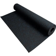 FlooringInc 3/8 Thick 4ft x 10ft Anti-Slip Rubber Rolls for Gym Flooring & Equipment Mats, Blue
