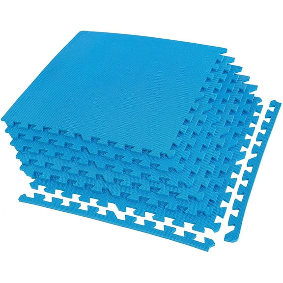 FlooringInc 4 sqft Interlocking Foam Tile Exercise Protective Flooring, 6-Tiles