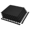 thumbnail image 1 of FlooringInc 5/8" Thick Diamond Soft Anti Fatigue Interlocking Foam Tiles, 2ftx2ft, 4 Tile, Black, 1 of 8