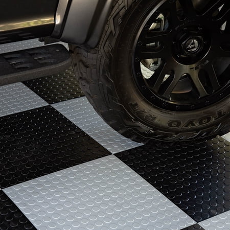 FlooringInc Coin Flex Nitro Tiles Terracotta (20.5"x20.5") - Hidden Interlocking Garage Flooring